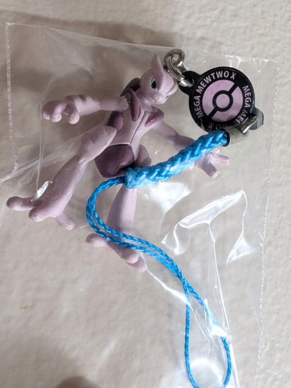 Mega Mewtwo X Pokemon Netsuke Mascot Strap Figure Takara Tomy Arts 2014 Japan